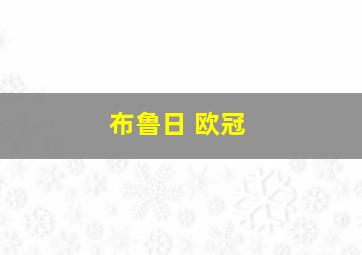 布鲁日 欧冠